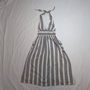 Urban Outfitters Striped Halter Dress, Size XS
